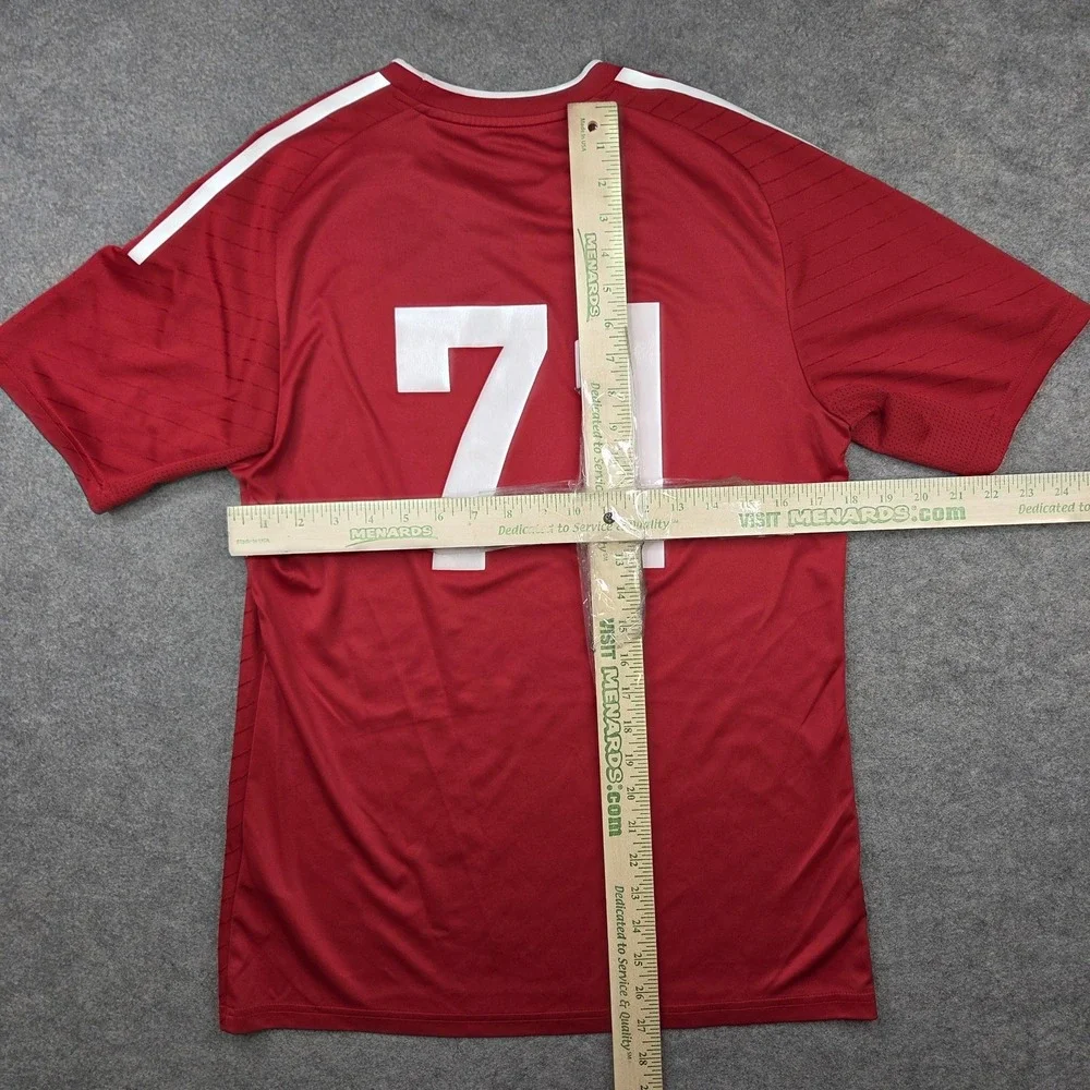 Chicago Edge Jersey Boys Medium Red Soccer Football Adidas AEROREADY 71 Slim Fit